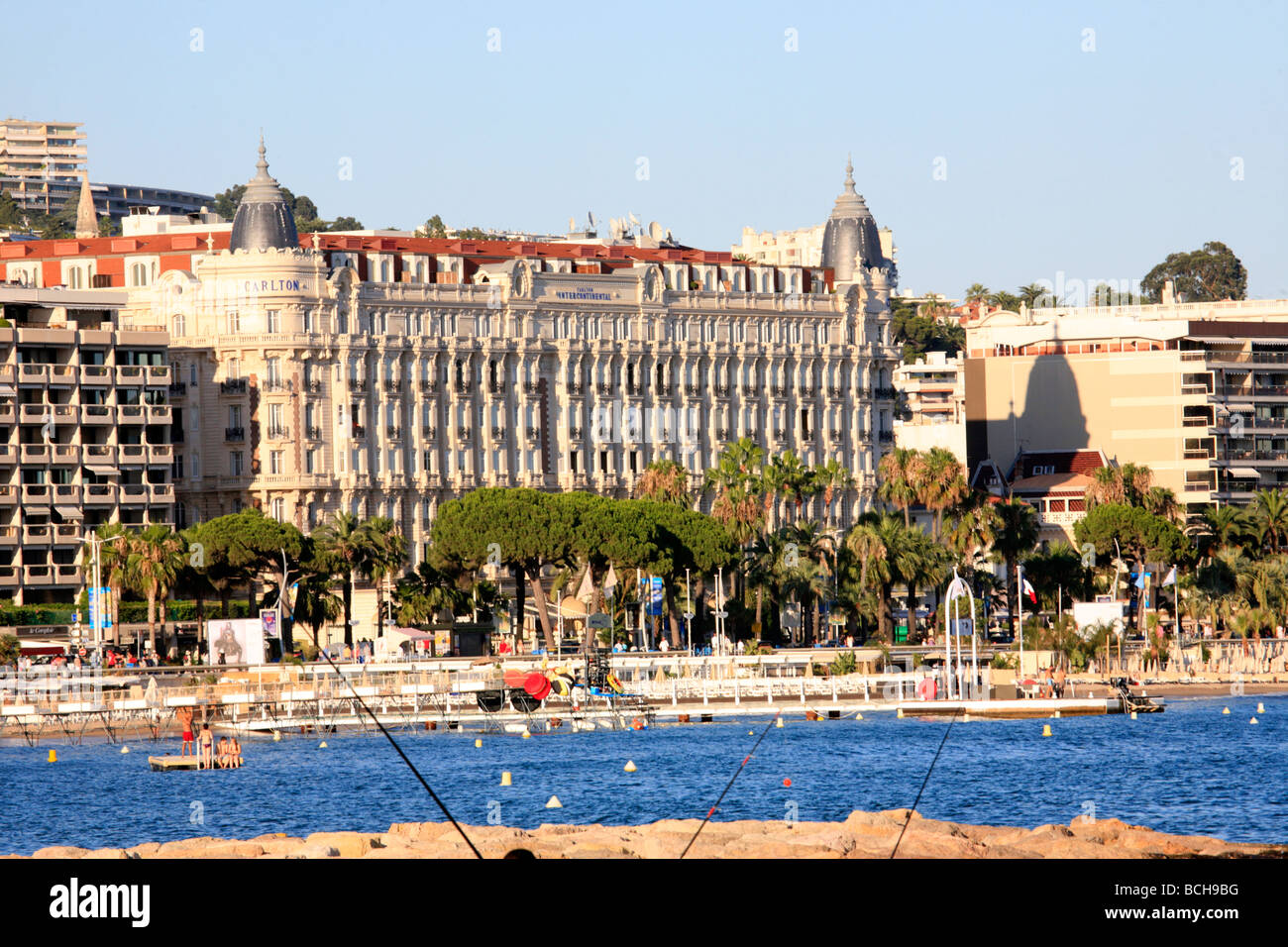 Carlton Intercontinental Hotel Cannes France Stock Photo - Alamy