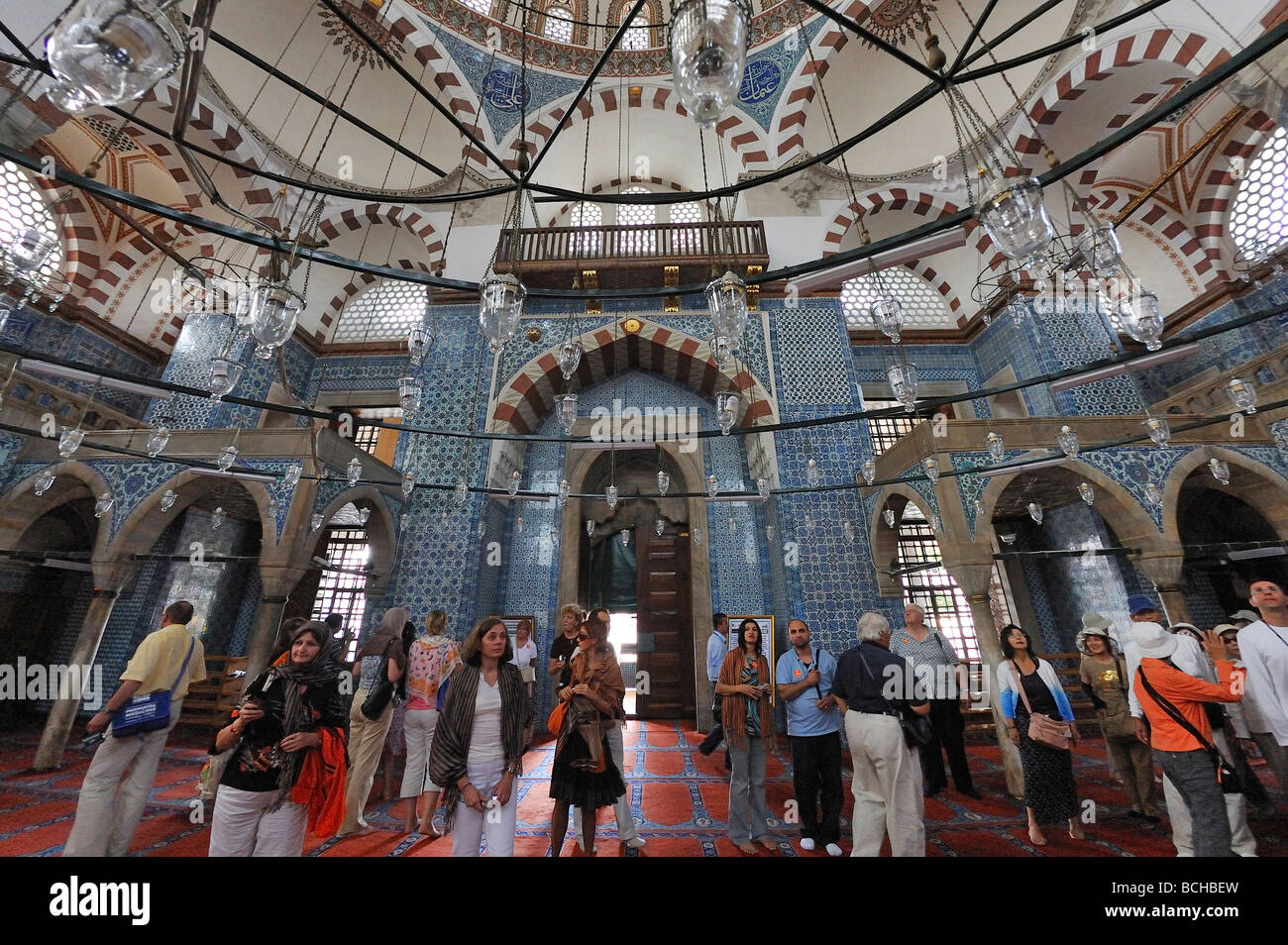 Interior View New Mosque Yeni Camii Islanbul Turkey Stock Photo - Alamy