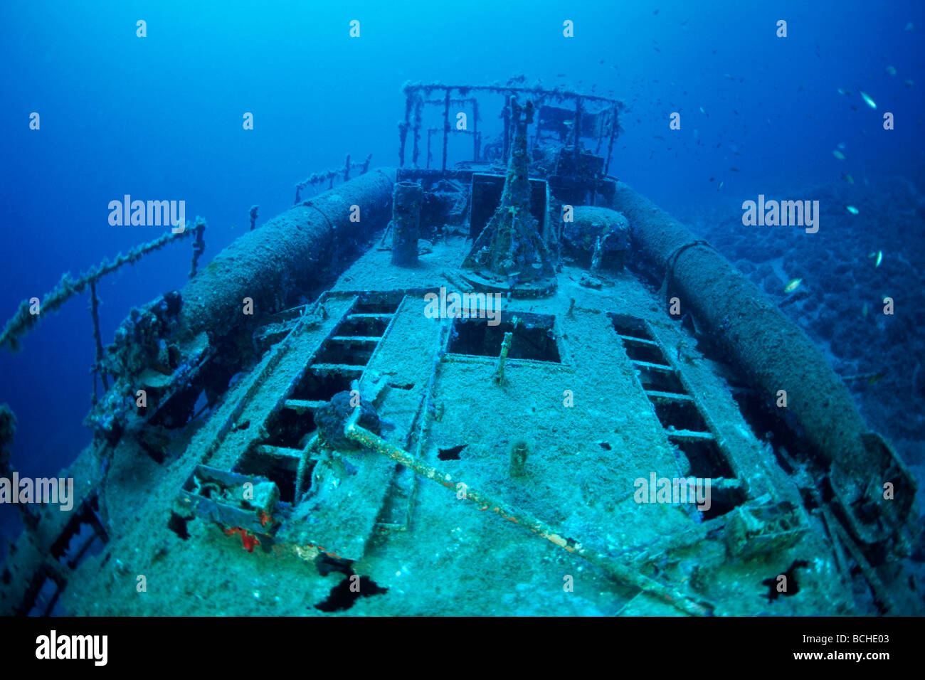 S 57 Torpedoboat Wreck sank 1950 Peljesac Peninsula Dalmatia Adriatic Sea Croatia Stock Photo