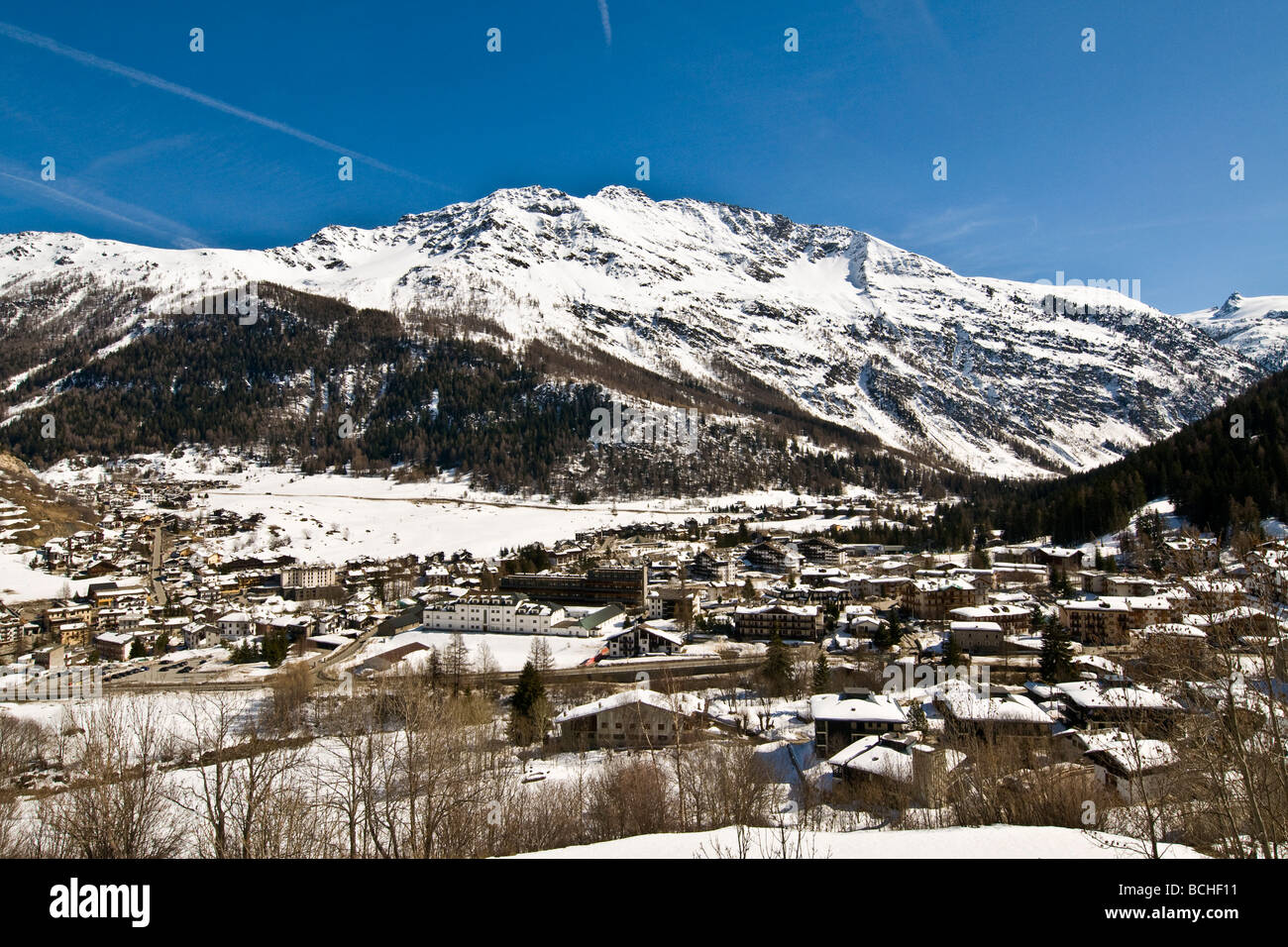 La Thuile Aosta Italy Stock Photo Alamy