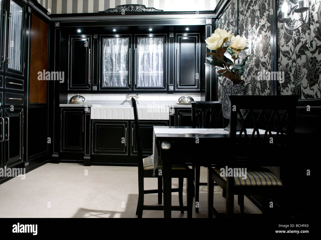 Design of classical modern kitchen Stock Photo - Alamy