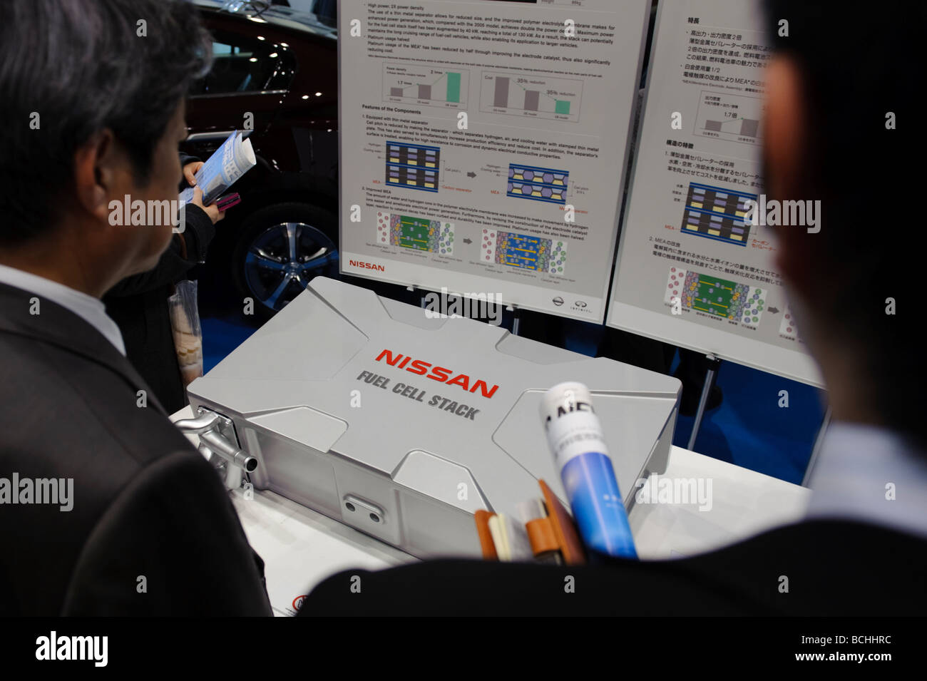 Nissan fuel cell powered vehicle, Fuel Cell Expo, Tokyo Big Site, Tokyo