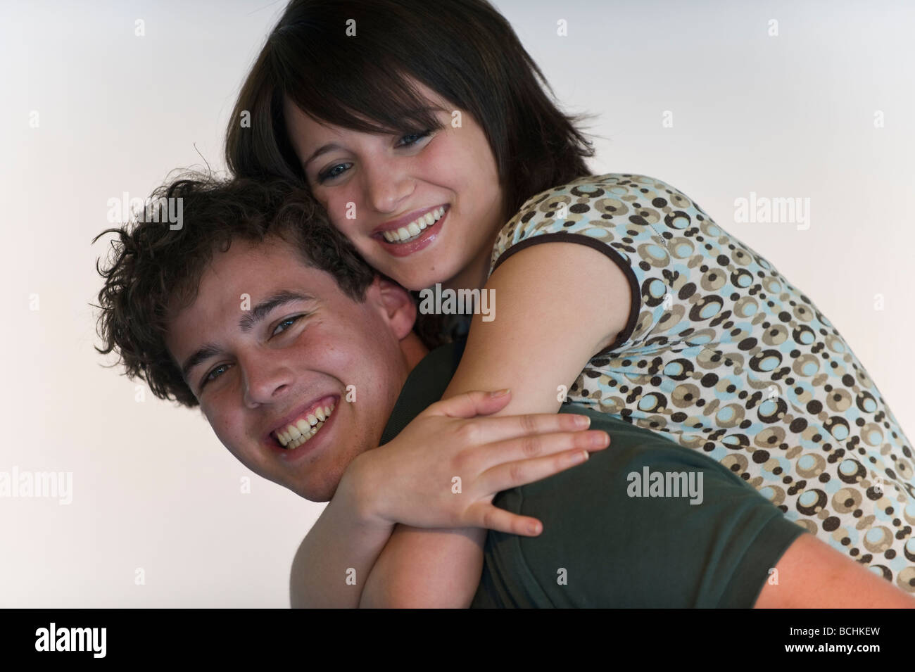 young couple understand each other Stock Photo
