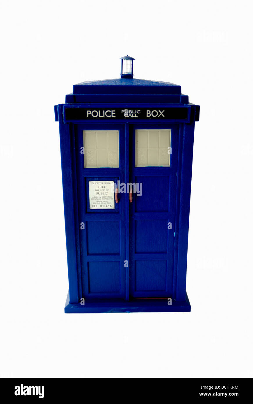 Dr Who Tardis toy Stock Photo