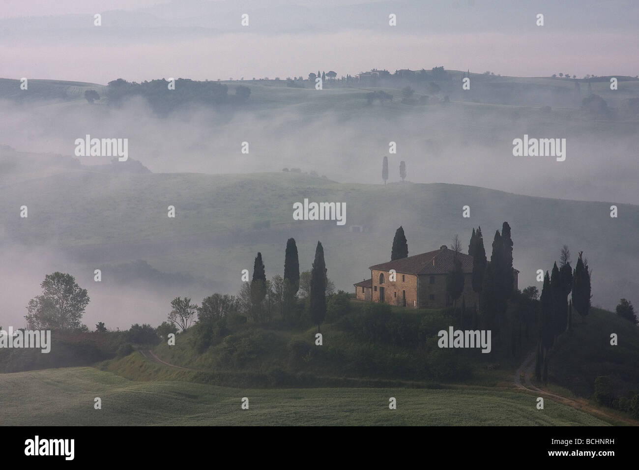Tuscan farm house Stock Photo - Alamy