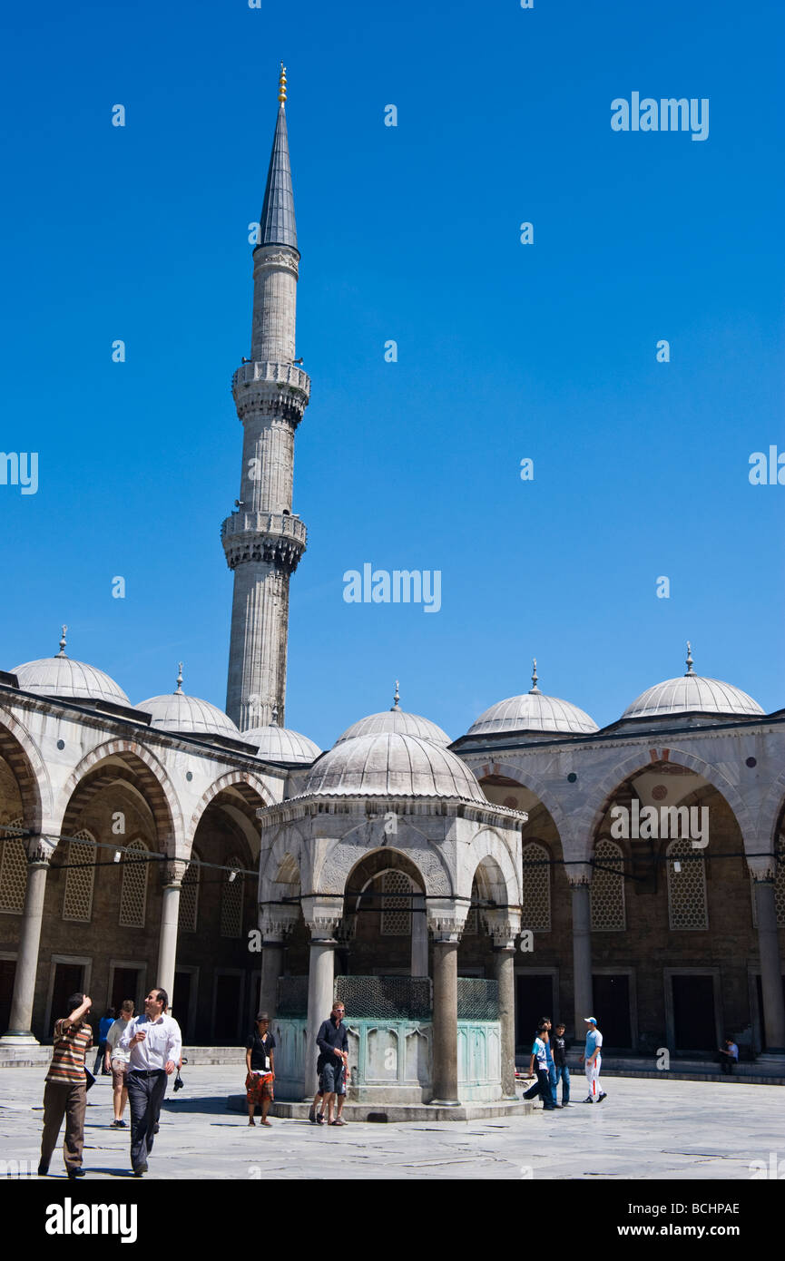 Turkey , Istanbul , Sultanahmet , The Blue Mosque or Sultan Ahmet Camii ...