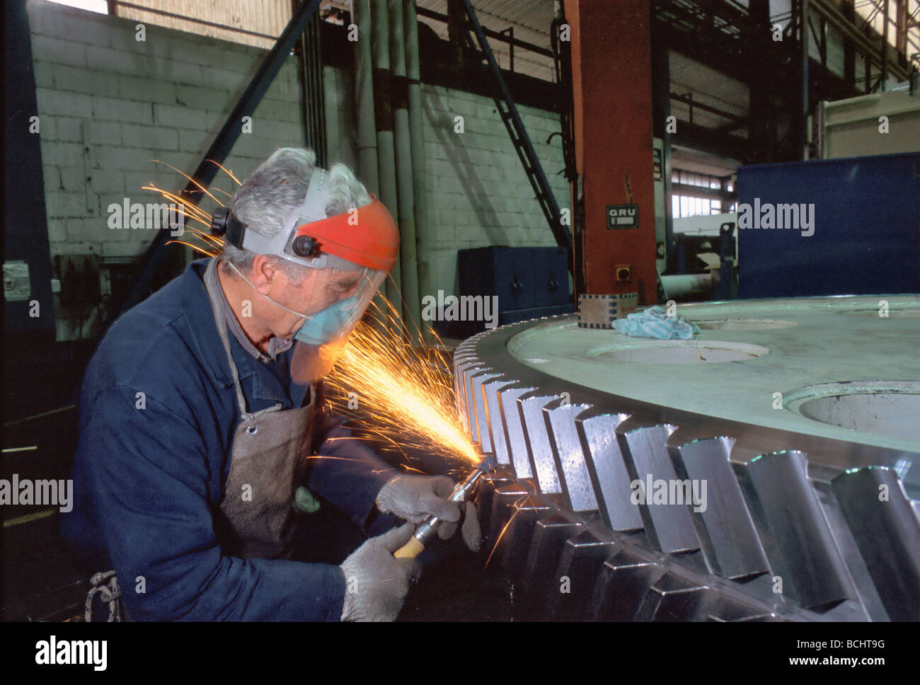 machine tool industry in Italy, Rovetta Presse factory Stock Photo Alamy