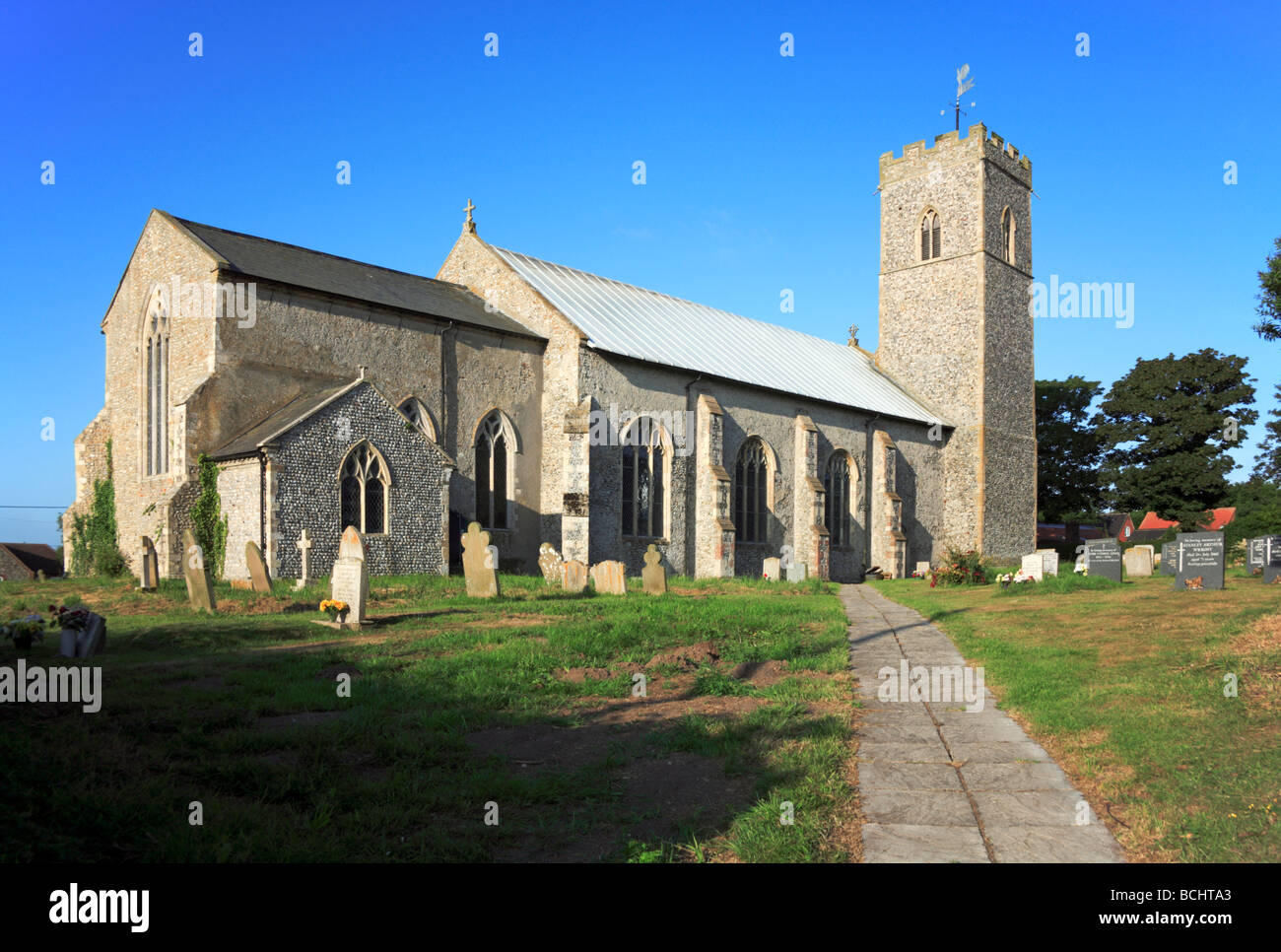 Church of Saints Peter and Paul at Knapton, Norfolk, United Kingdom. Stock Photo