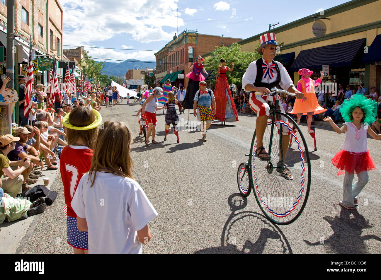 Annual Fourth of July Parade in the small Colorado mountain town of