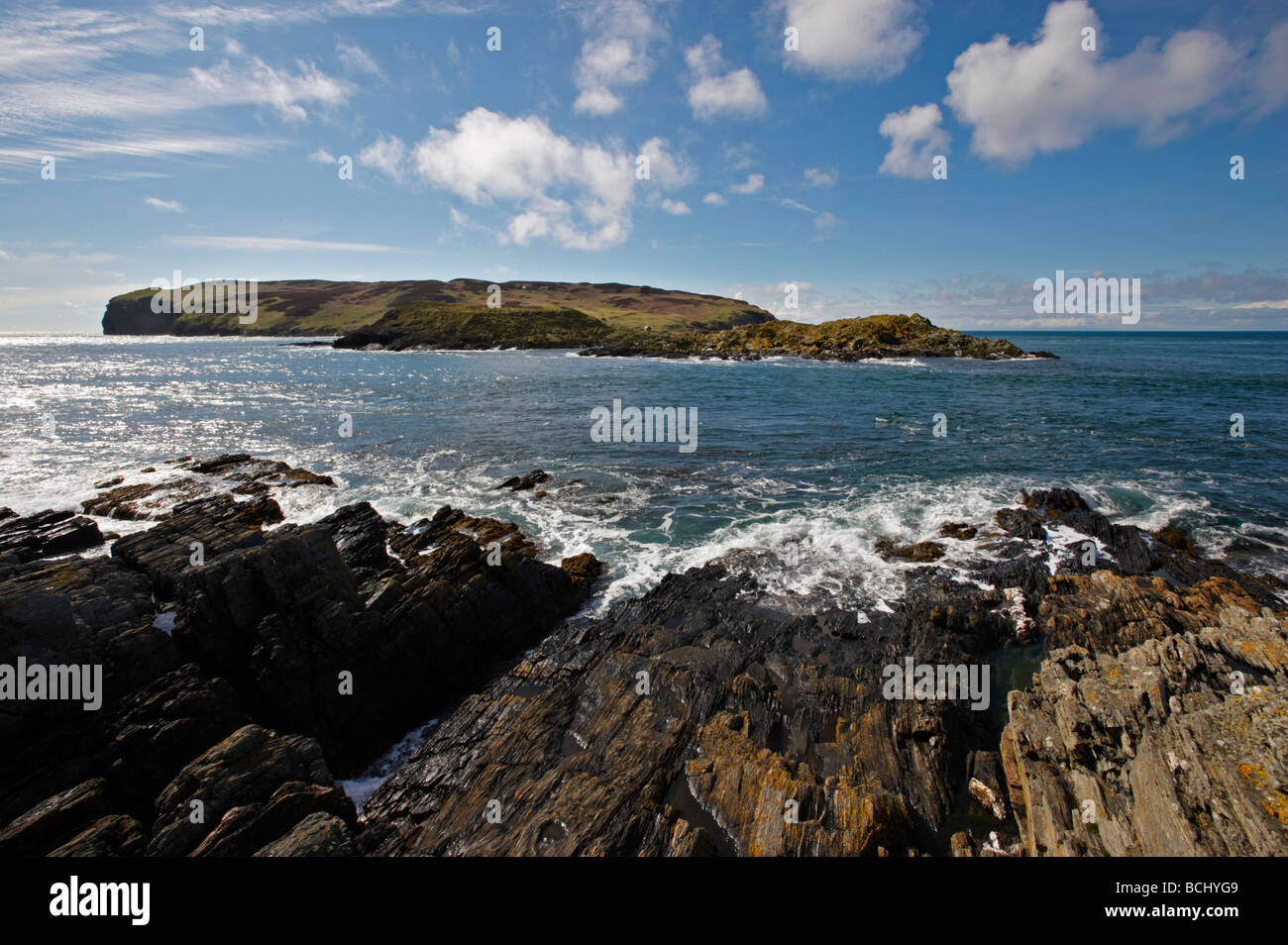 The Sound Calf Of Man Isle Of Man Stock Photo Alamy