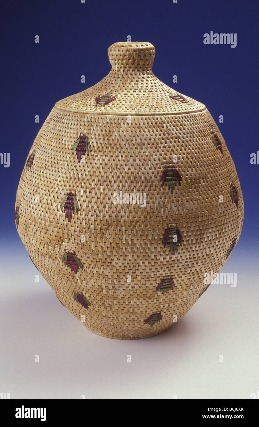 Alaskan Native Grass Basket AK Still Life Stock Photo Alamy