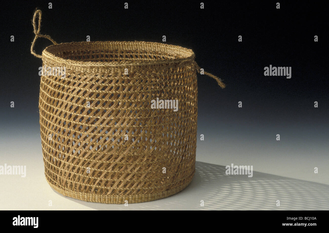 Alaskan Native Spruce Root Basket AK Stock Photo Alamy