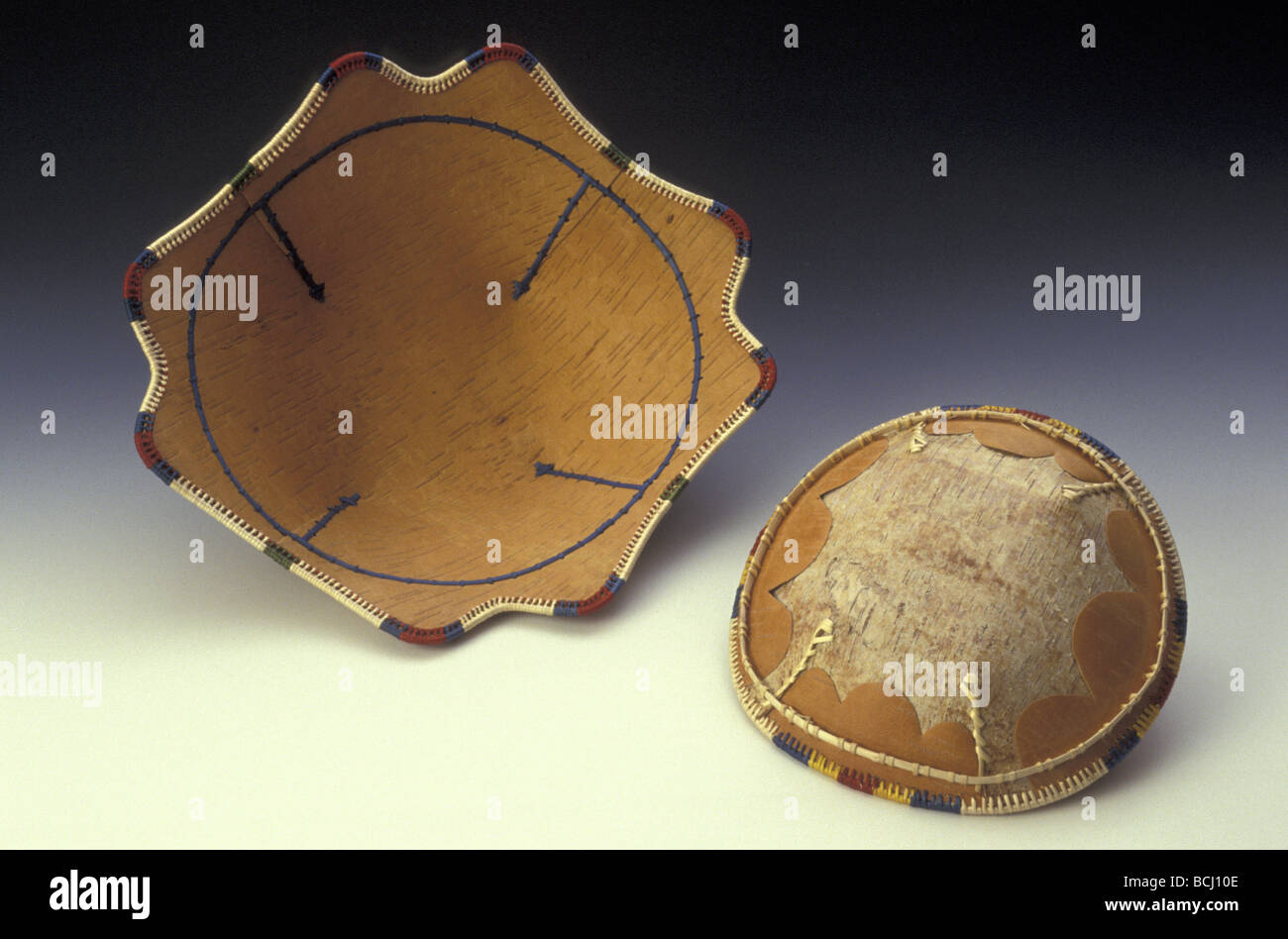 Alaskan Native Birch Bark Baskets AK/nby Belle Deacon Stock Photo Alamy