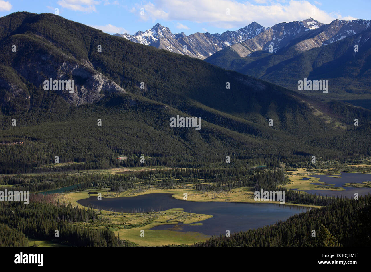 Canada Alberta Banff National Park Vermilion Lakes Sundance Range Stock Photo