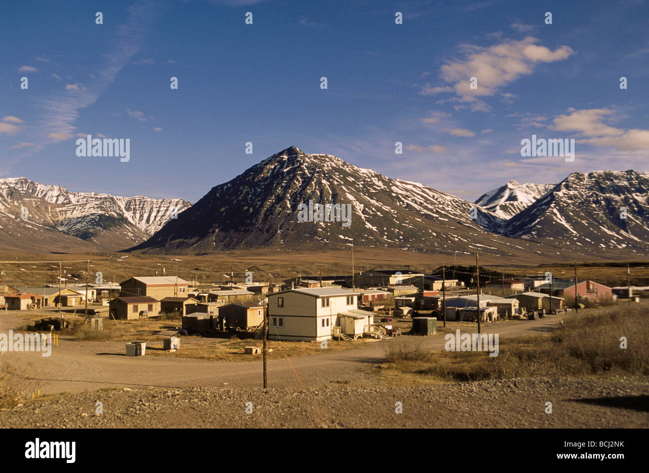 Village at Anaktuvuk Pass & Landscape Arctic Alaska Stock Photo Alamy