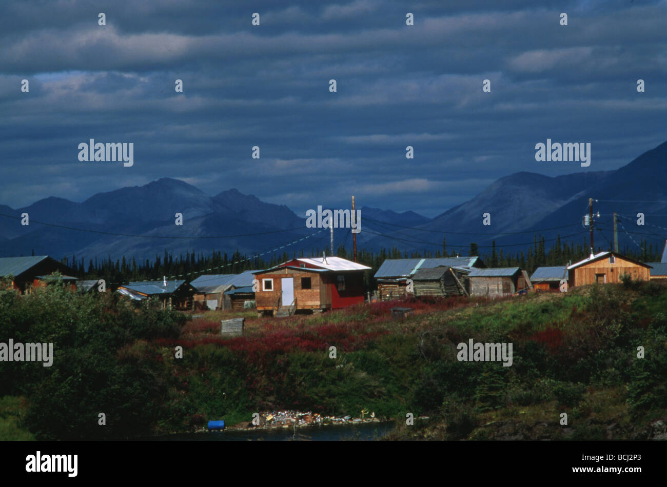Arctic Village ANWR Alaska Stock Photo Alamy