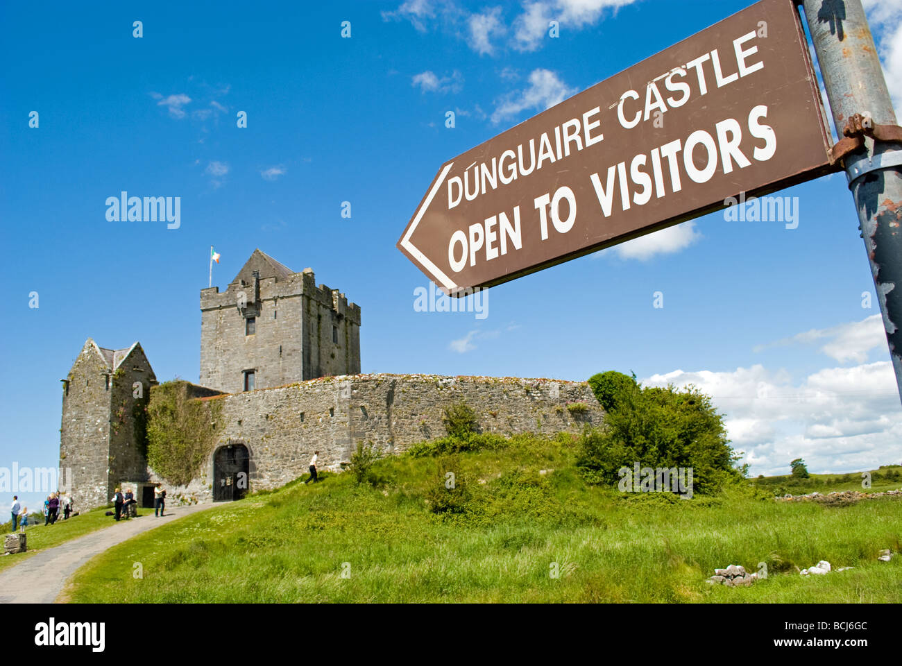 The entrance to Dunguaire Castle, Kinvara, County Galway, Ireland Stock