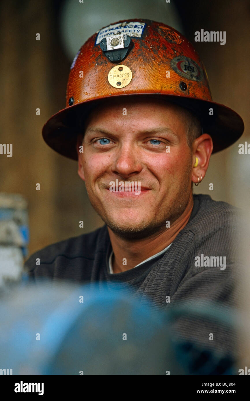 Portrait Rig Worker/Driller Red Dog Mine Western Alaska Stock Photo