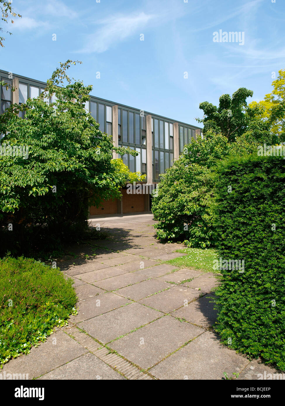 Student accommodation St Catherine's College Oxford University Stock Photo