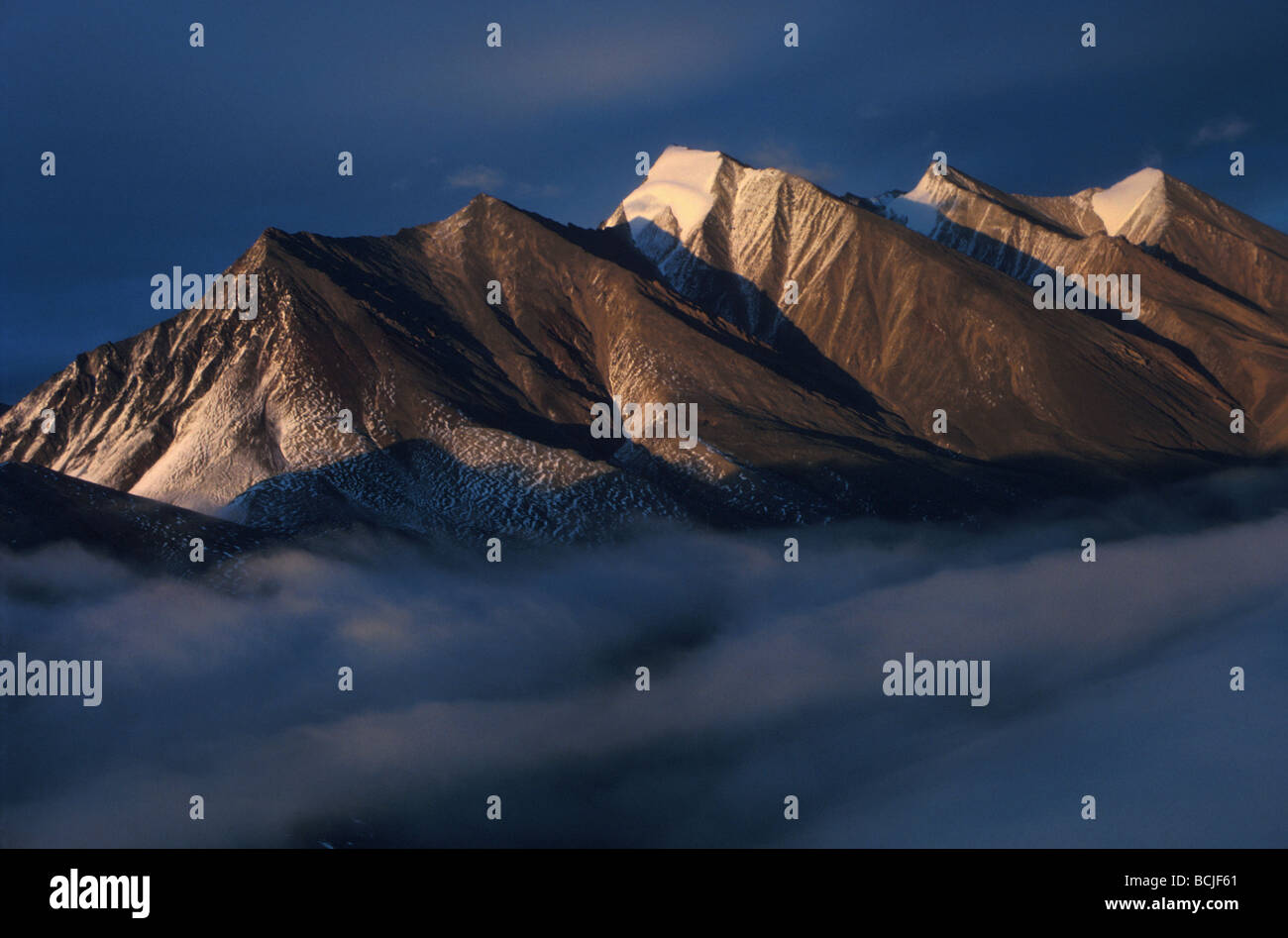 Aerial View of Romanzof Mountains Arctic ANWR AK Stock Photo