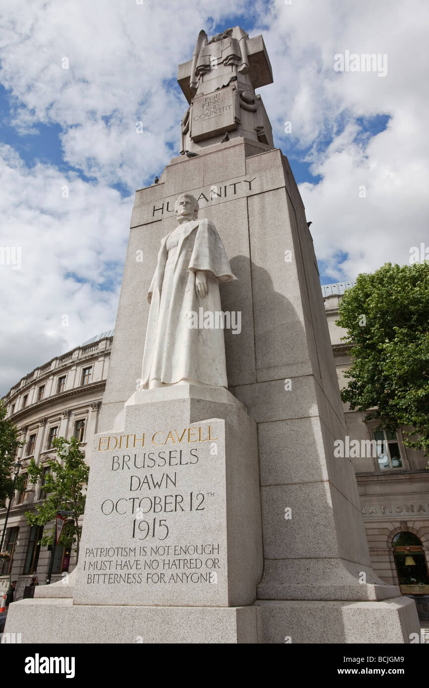 Edith Cavell s statue in London Stock Photo Alamy