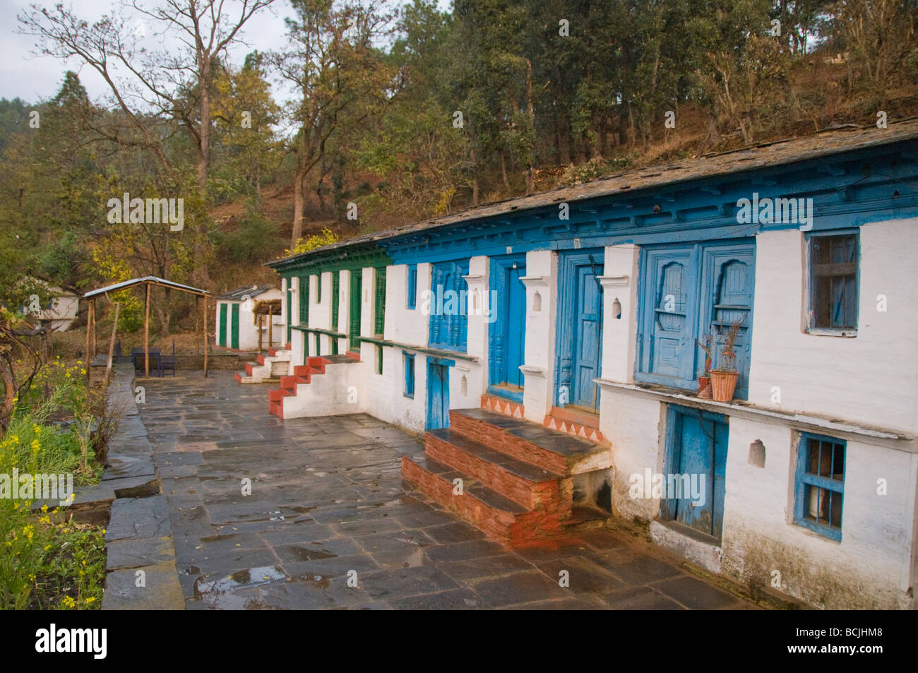 Typical Housevillagerskumaon Villageslower Himalayasterraces 