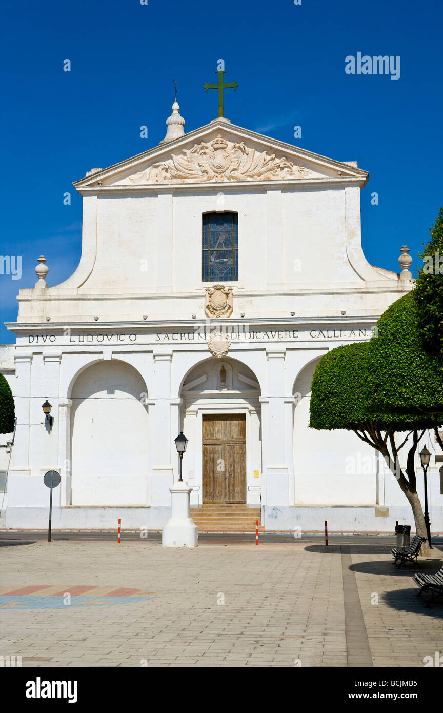 Church, Sant Lluis, Menorca, Spain Stock Photo