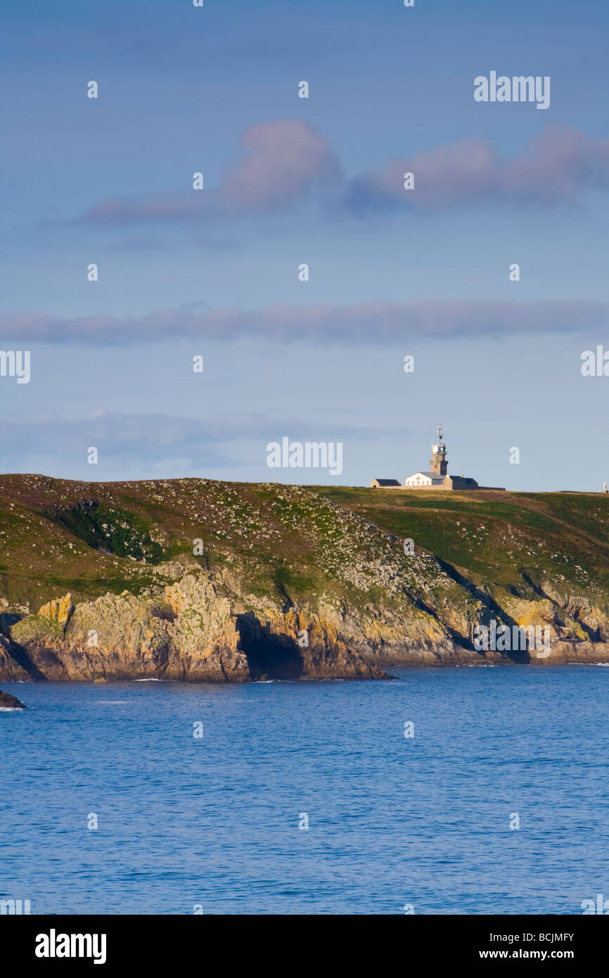 Lighthouse, Pointe du Raz, Cape Sizun, Finistere region, Brittany, France, RF Stock Photo