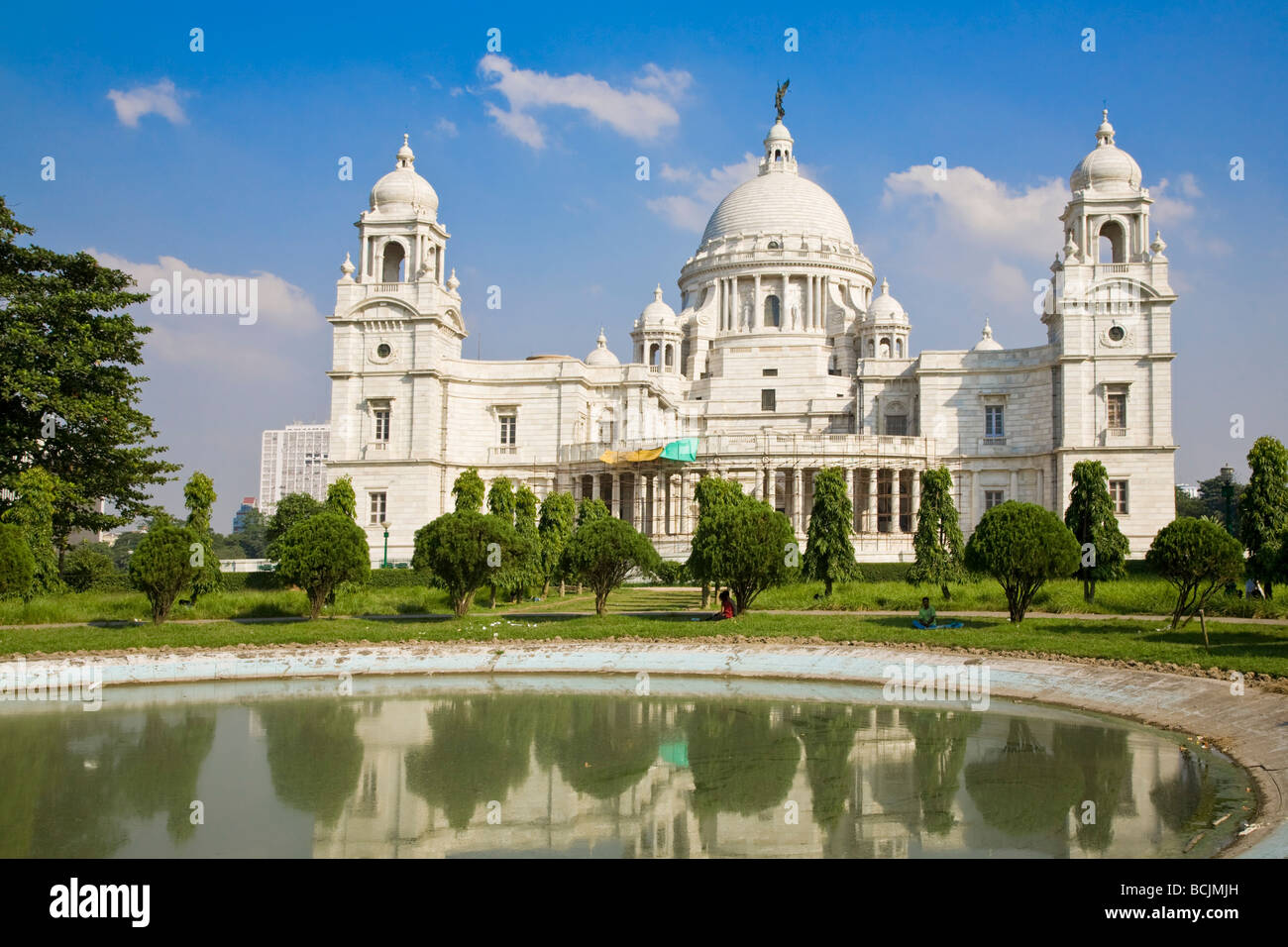 India, West Bengal, Kolkata, Calcutta, Chowringhee, Victoria Memorial Stock Photo