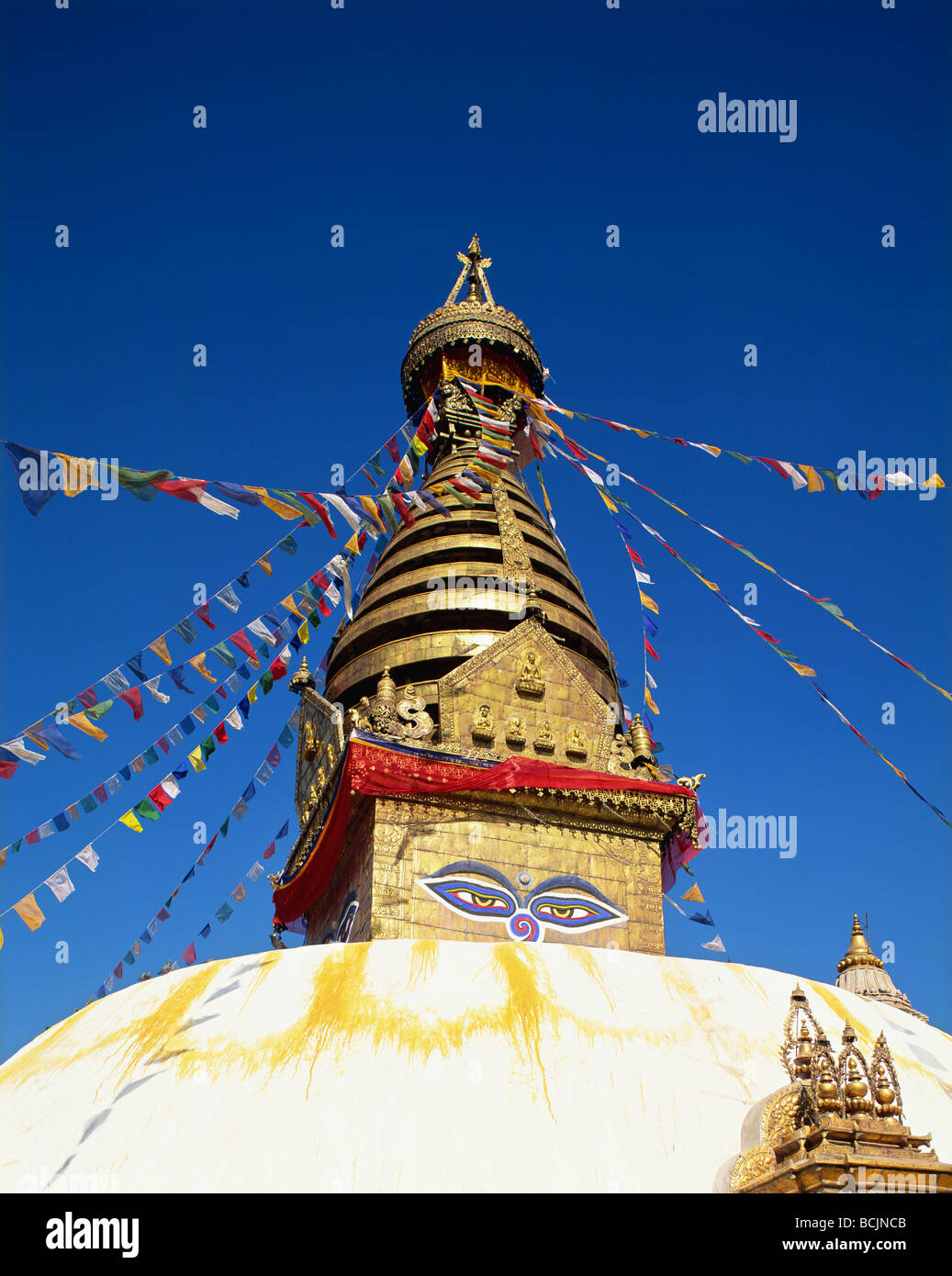 Nepal, Kathmandu, Swayambhunath Temple Stock Photo - Alamy