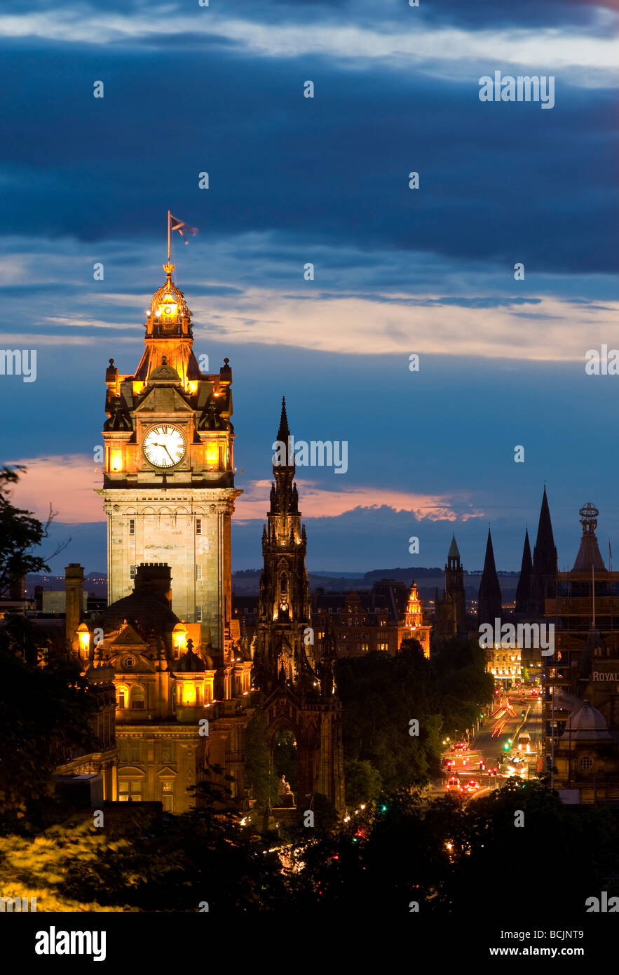 UK, Scotland, Edinburgh, Balmoral Hotel Stock Photo