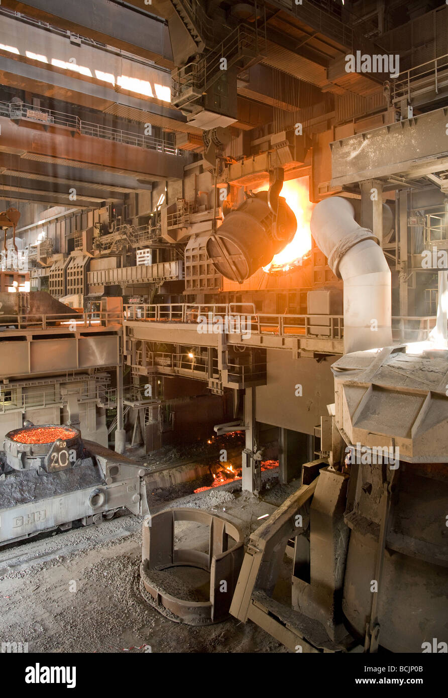 STEEL PLANT ThyssenKrupp Steel AG Duisburg Stock Photo - Alamy