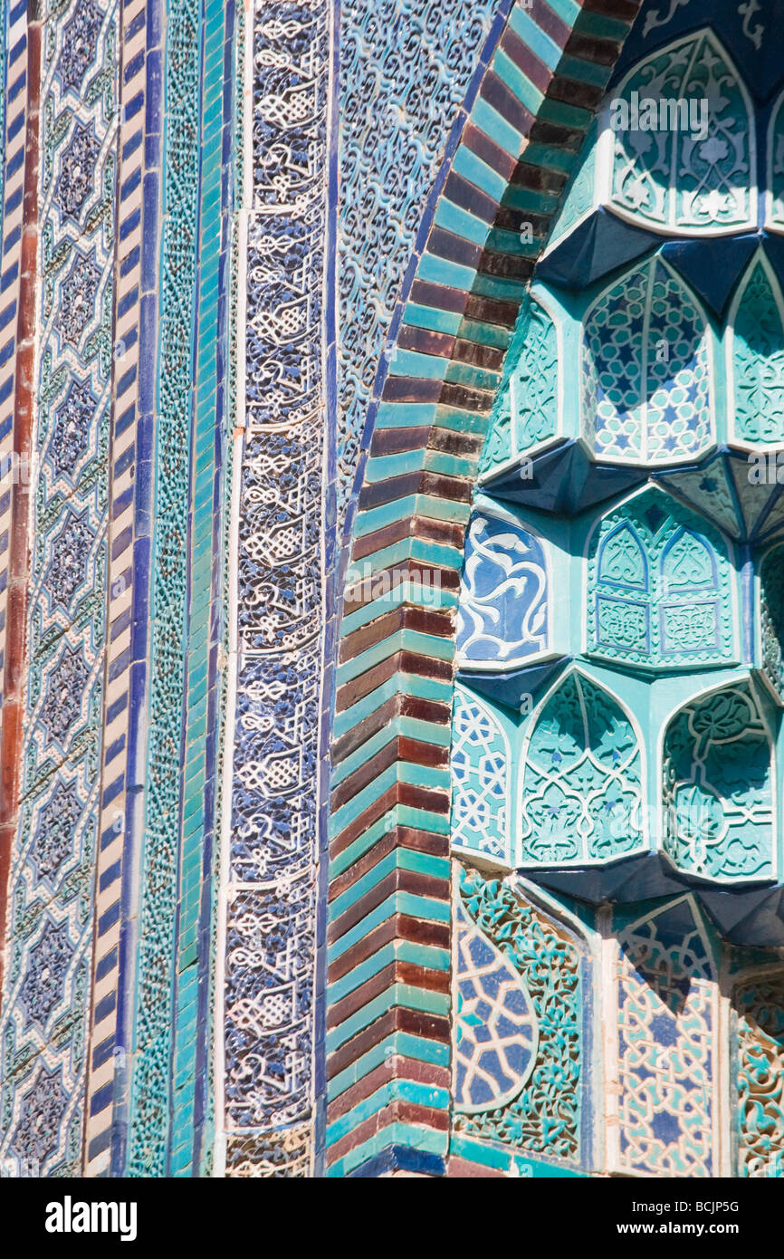 Uzbekistan, Samarkand, Shah-I-Zinder Necropolis Stock Photo