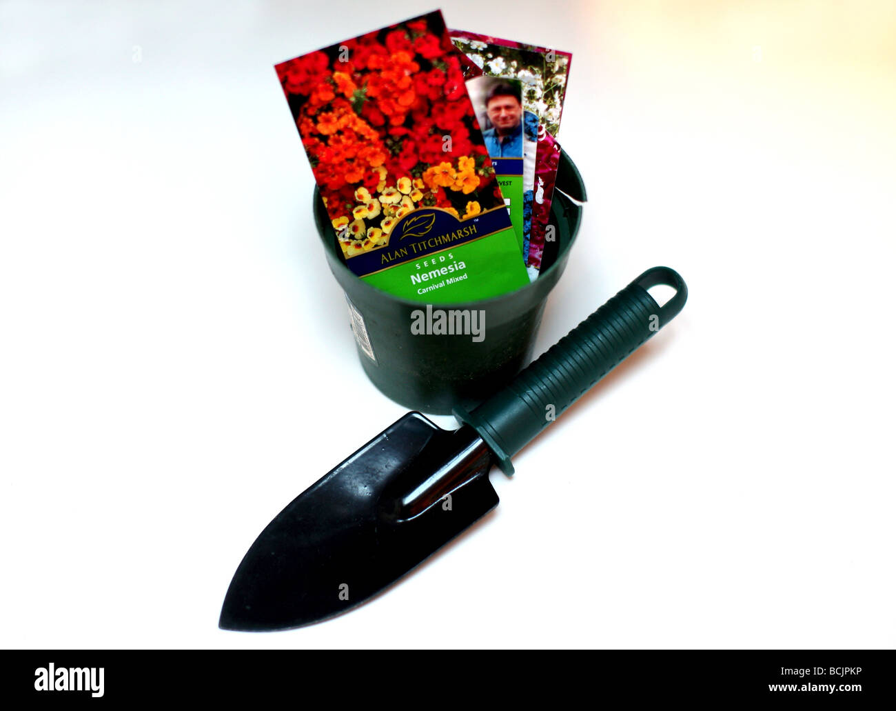 Alan Titchmarsh branded seeds Stock Photo