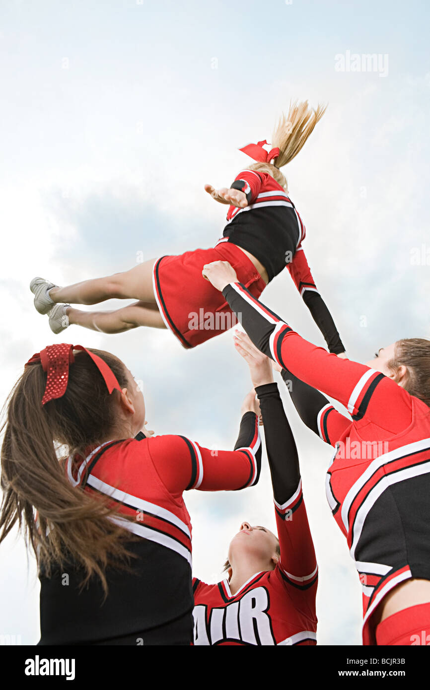 Interracial Cheerleaders
