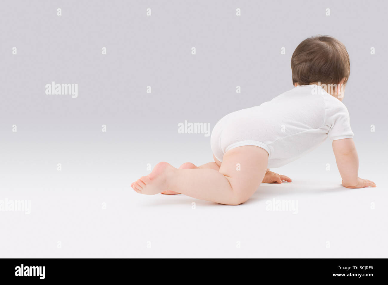 Baby crawling Stock Photo Alamy