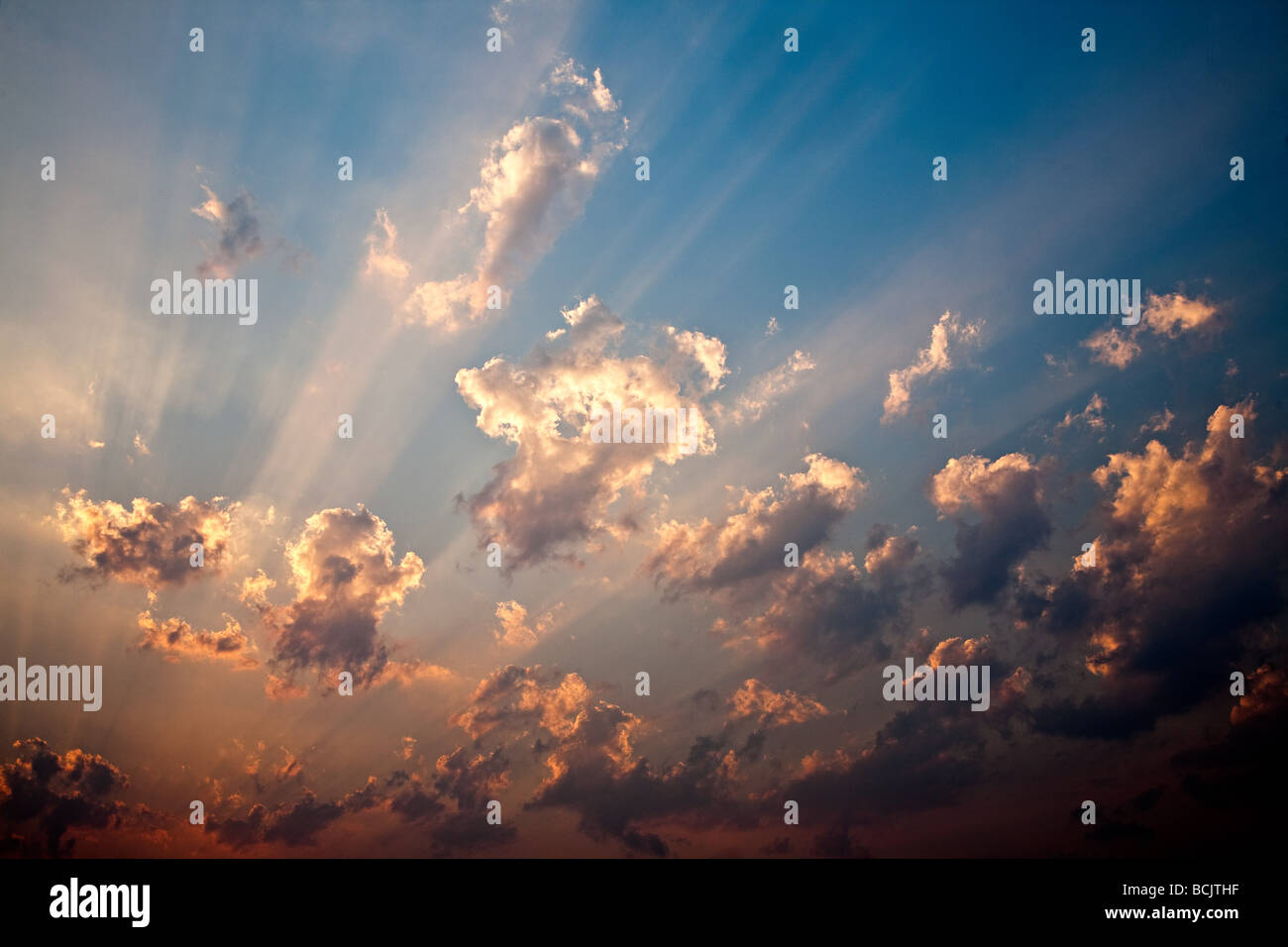 Cloudy sky at sunset hi-res stock photography and images - Alamy