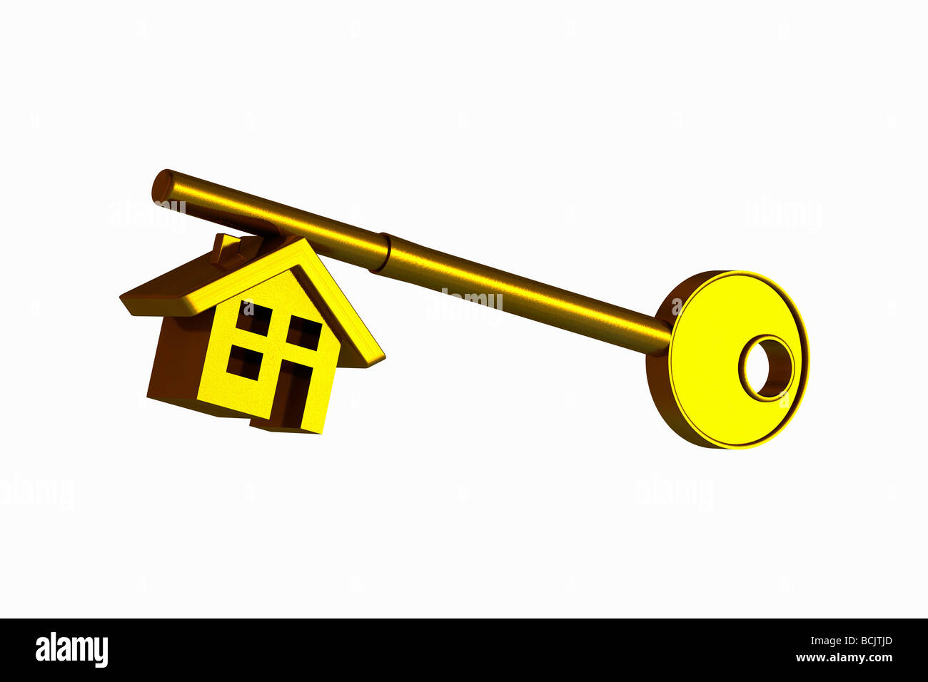 House shape on a key Stock Photo