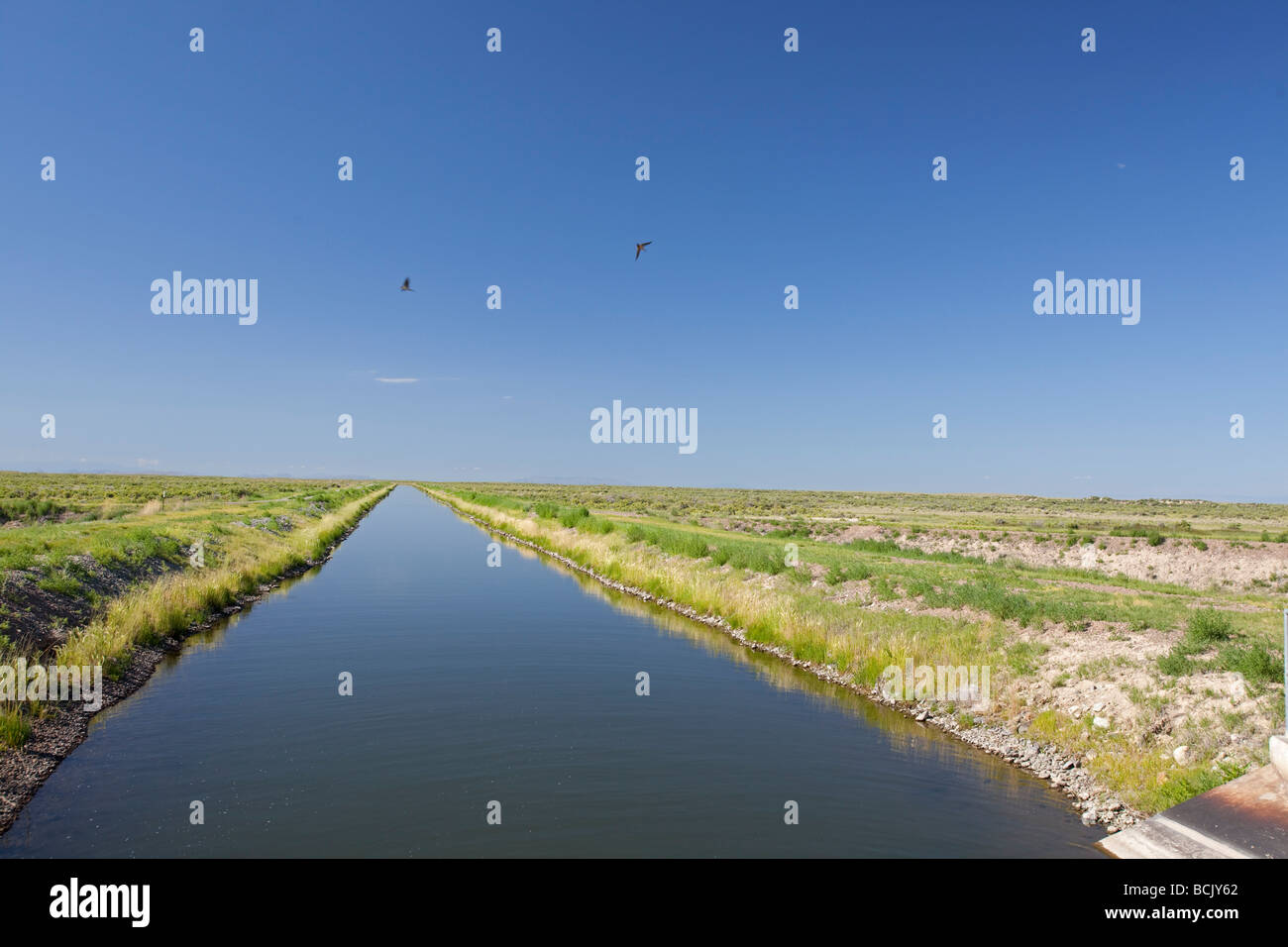 Water Diversion Canal Stock Photo Alamy