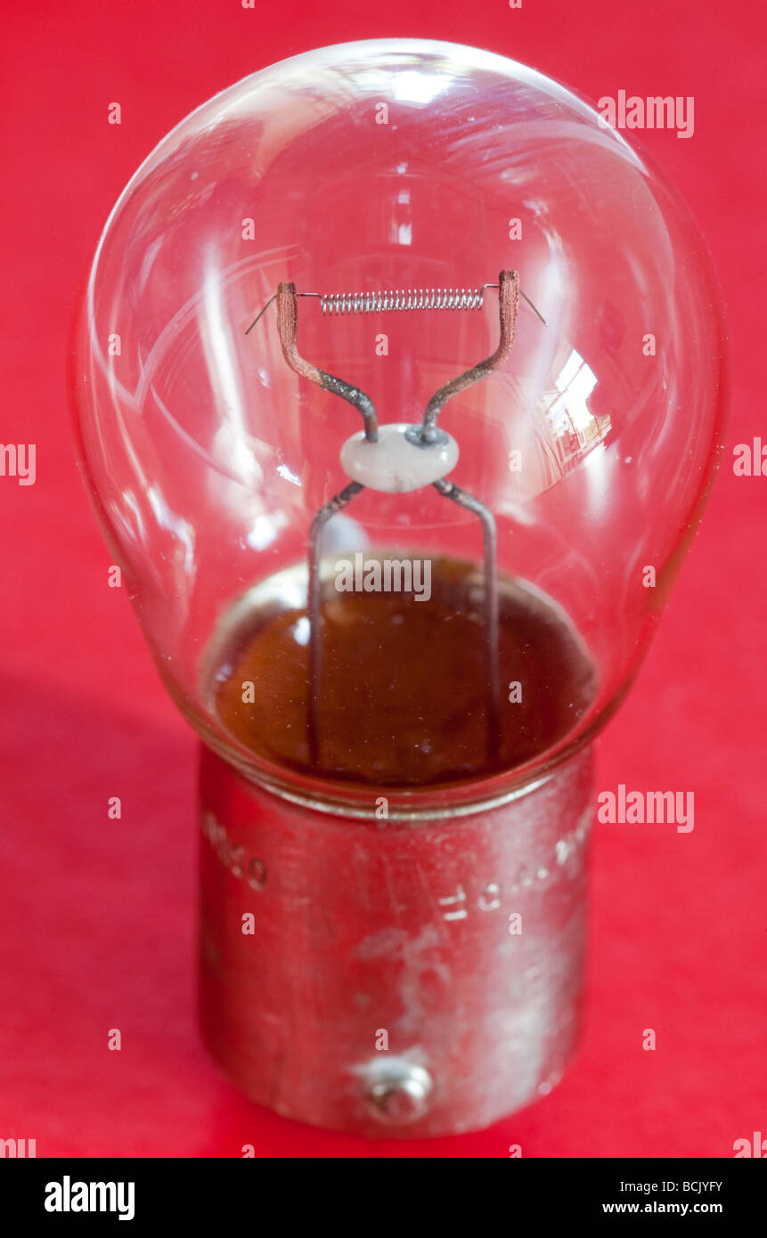 Small 12 volt bulb Stock Photo