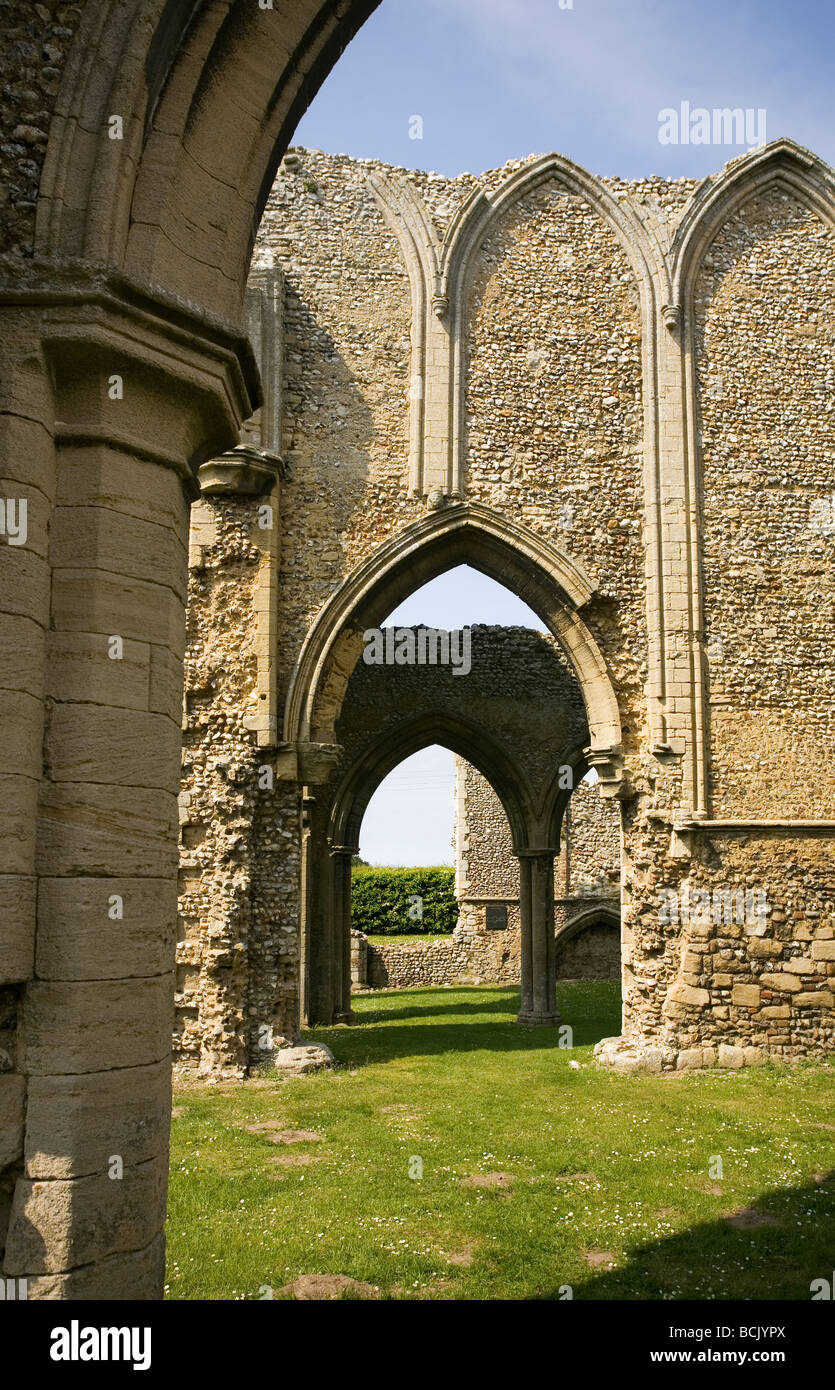 The ruins of Creake Abbey, Norfolk Stock Photo