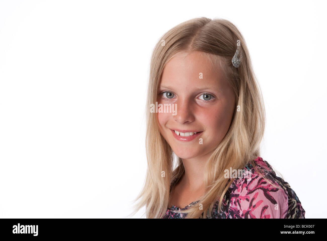 Portrait of a 10 year old girl Stock Photo - Alamy