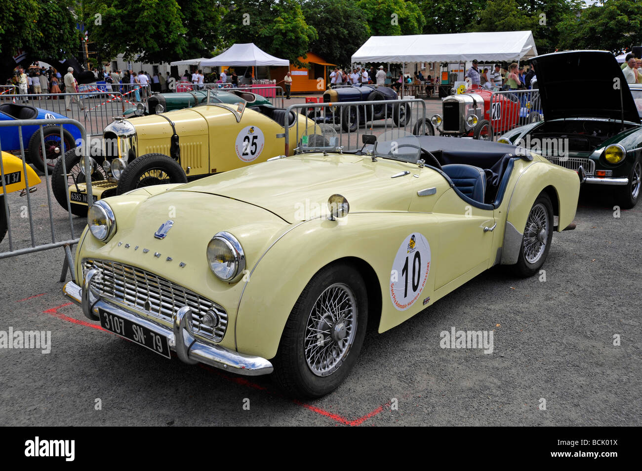 Triumph roadster historic motor car hires stock photography and images