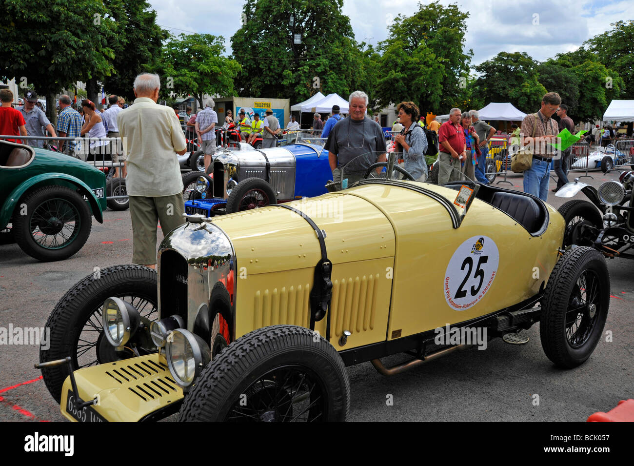 Bressuire classic car display and racing in france Stock Photo