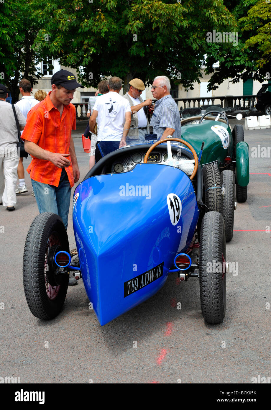 Bressuire classic car display and racing in France Stock Photo
