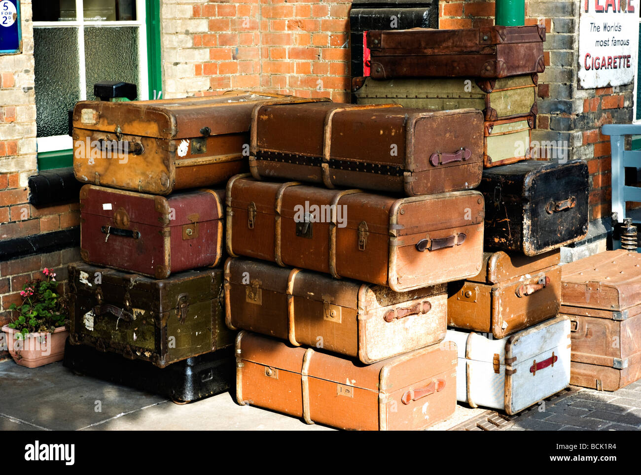 antique luggage