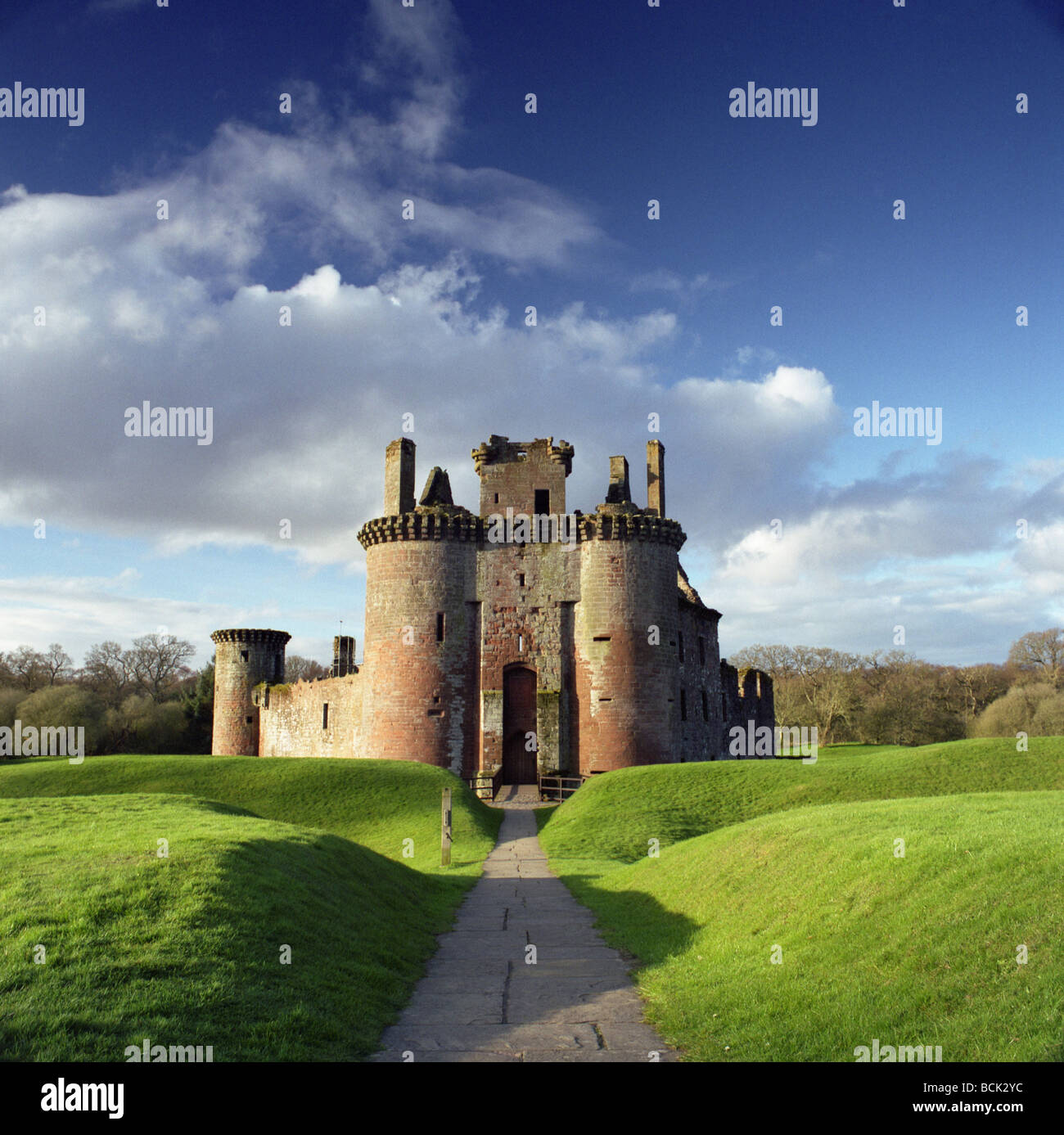 Caerlaverock Castle, Solway Coast, Dumfries and Galloway, Scotland Stock Photo