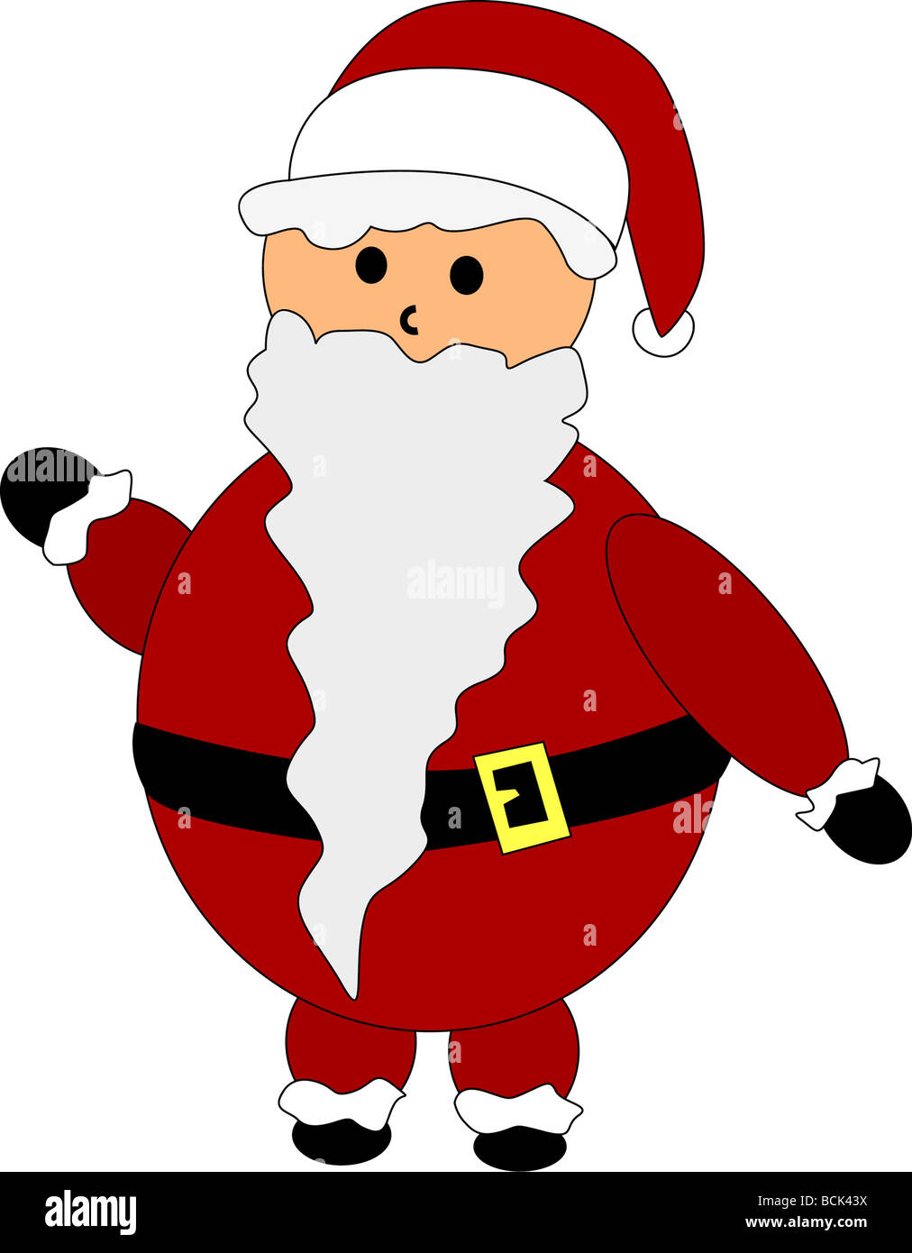 There is Santa Claus on white background Stock Photo Alamy