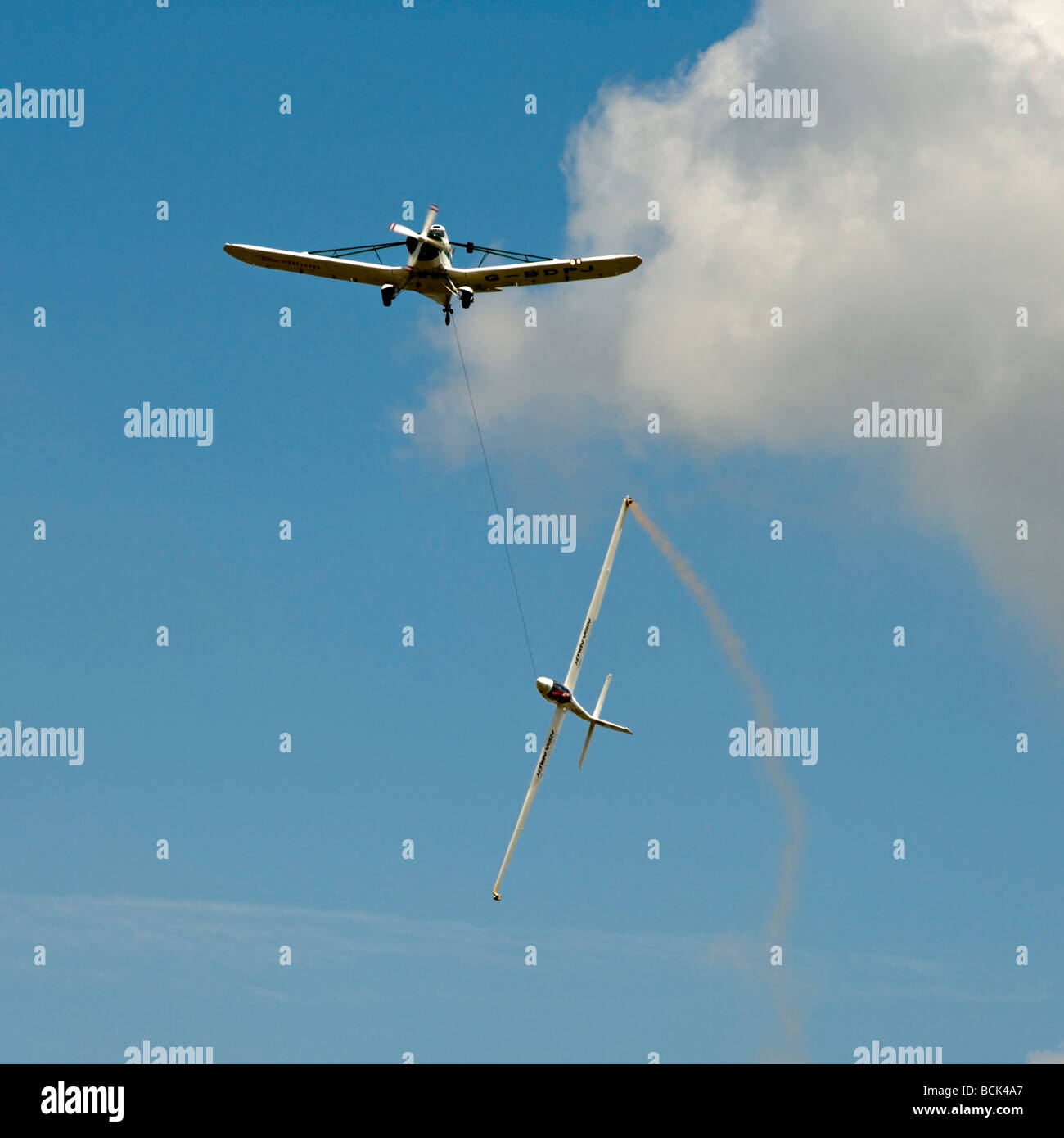 Aerobatic glider gliding piper pa 25 hires stock photography and