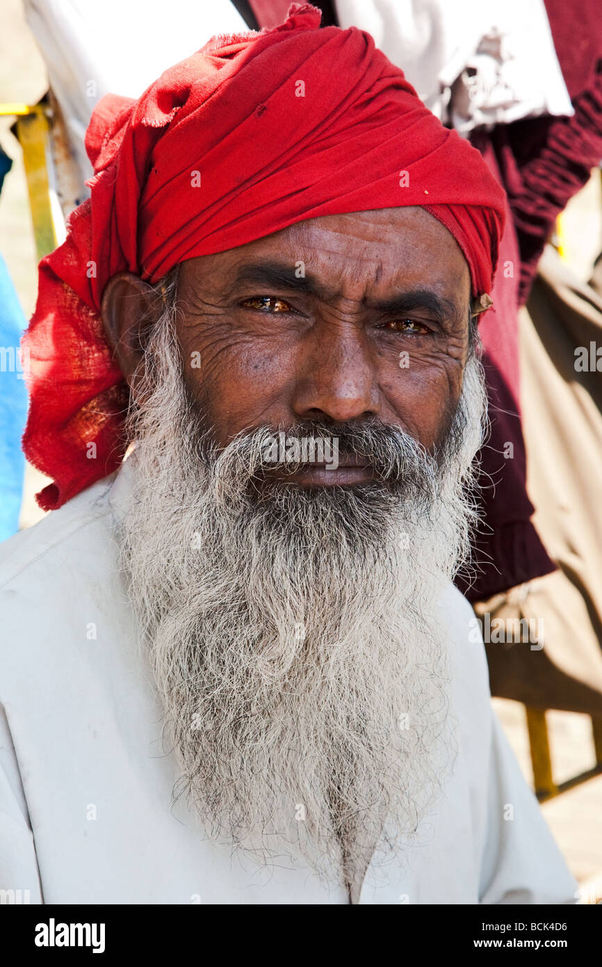 Sadhu in front of the Sivadol temple at Siva-sagar, Assam, India Stock Photo
